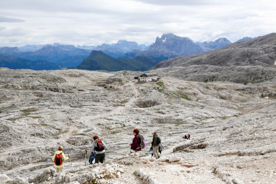 Refugio Rosetta op het Altopiano delle Pale in Trentino, duurzaam reizen, rondreis Trentino, Italie