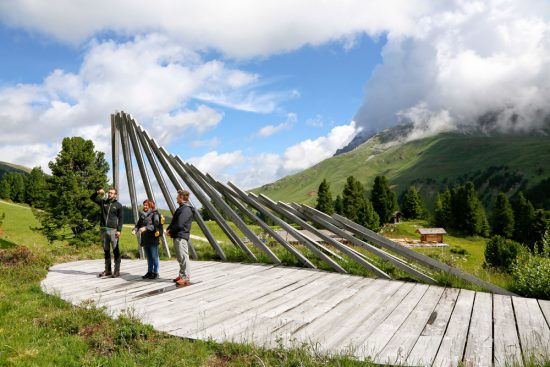 Kunst in de natuur in Val di Fiemme: de Respirart route, duurzaam reizen, rondreis Trentino, Italie, duurzame, groen, groene