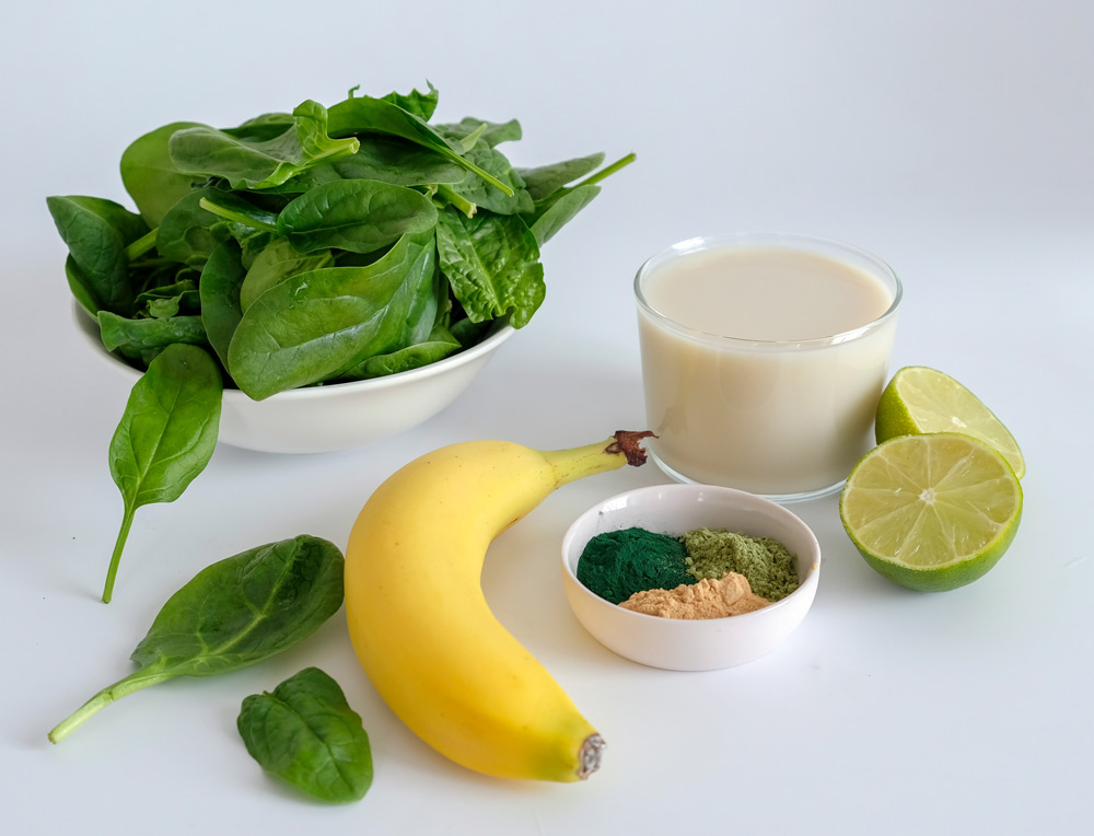 Recept: groene spinazie-banaan smoothie