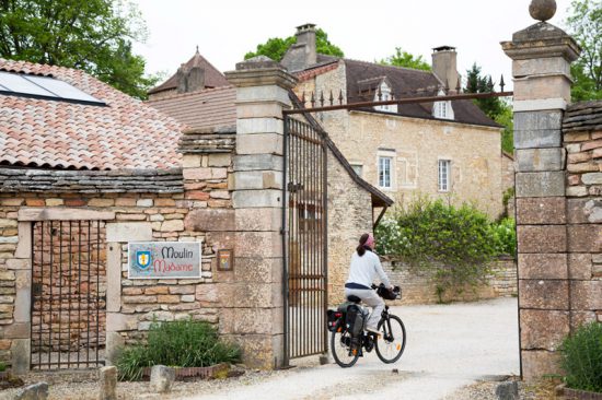 Bestemming bereikt: hotel Moulin Madame , Fietsen in de Bourgogne, Frankrijk