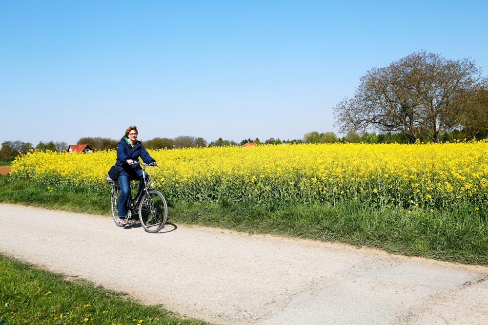 Het landschap langs de Bergstrasse fietsroute in Duitsland. Fietsvakantie Die Bergstrass, Heidelberg, Duitsland, fiets, fietsroute, rondreis, standplaats