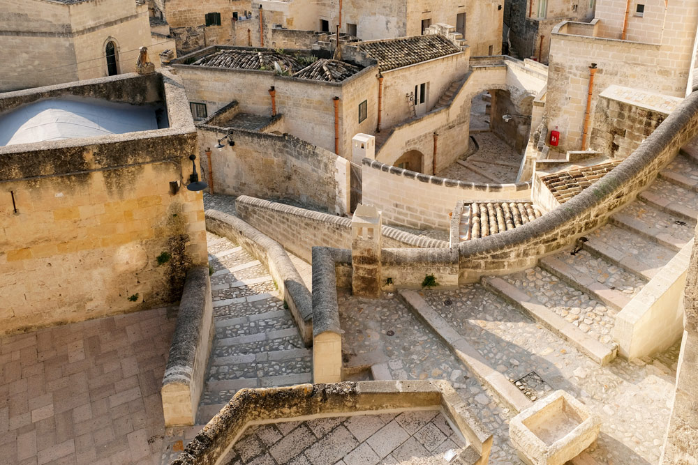 Zelfs Google maps raakt de weg kwijt in de sassi. Rondreis Basilicata, Italie, langs Matera en ankele andere stadajes in de Kleine Dolomieten van Lucarna