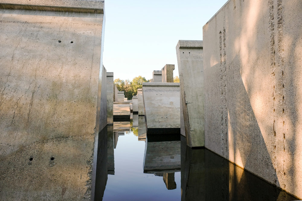 In het Waterloopbos is nu het Kunstwerk Deltawerk// van RAAAF en Atelier de Lyon te zien. Wandelen in Flevoland