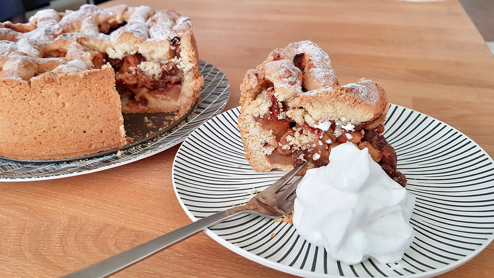 Zeker net zo lekker als gewone appeltaart, deze vegan variant