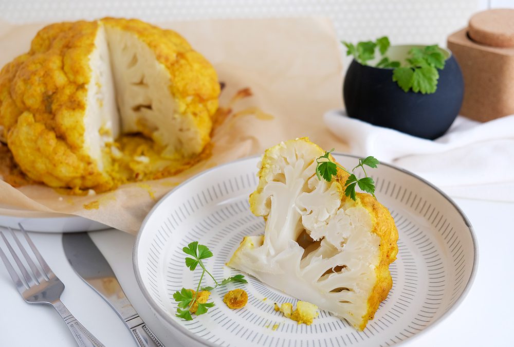 Recept voor hele bloemkool uit de oven