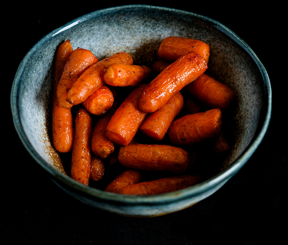 heerlijk, wortelen roosteren in de oven. 