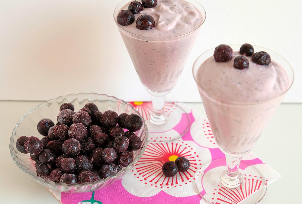 Bosbessenmousse, vegan en super-zacht