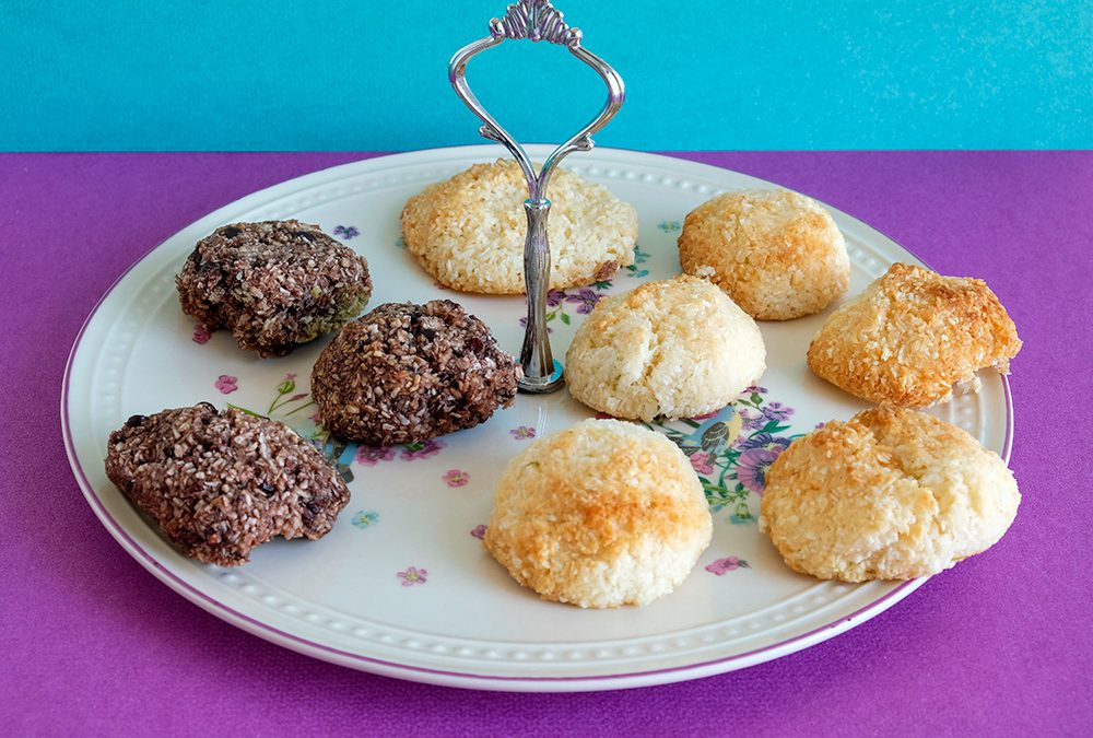Vegan kokosmakronen met gecondenseerde kokosmelk