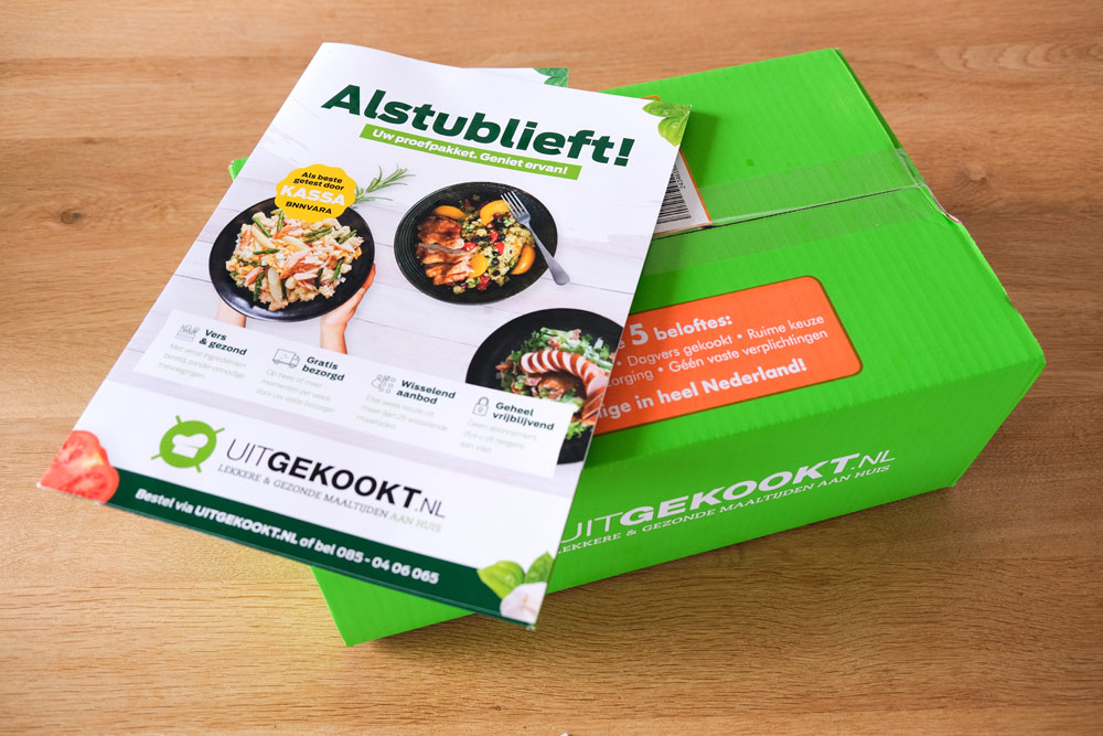 vegetarische thuisbezorgsmaaltijden van Uitgekookt,